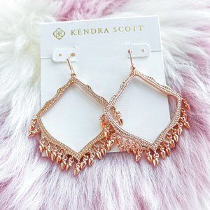 Kendra Scott Rose Gold Lacy Fringe Earrings